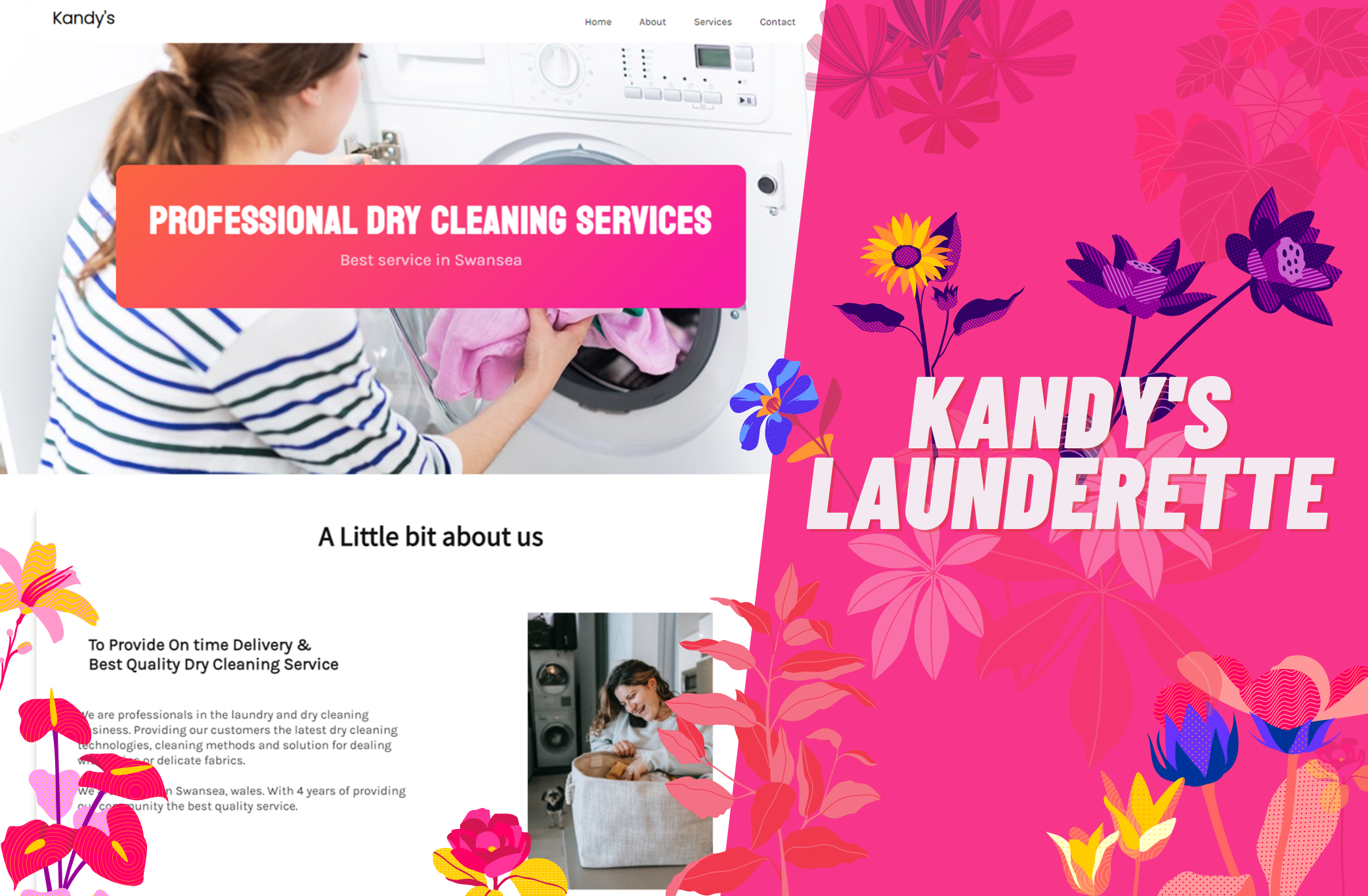 Kandy's Launderette Website